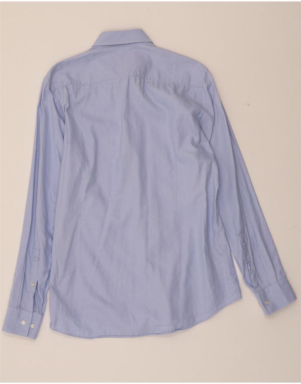 HUGO BOSS Herre Slim Fit skjorte str. 39 15 1/2 Medium Blue Cotton