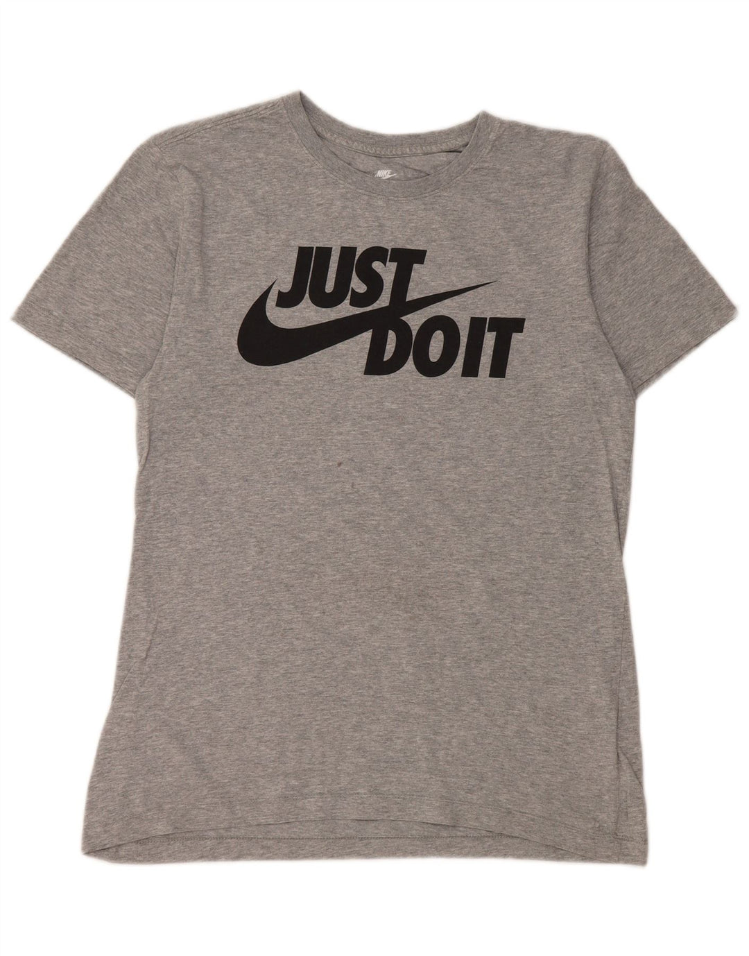 Nike grafisk T-shirt top til mænd, lille grå flækket bomuld