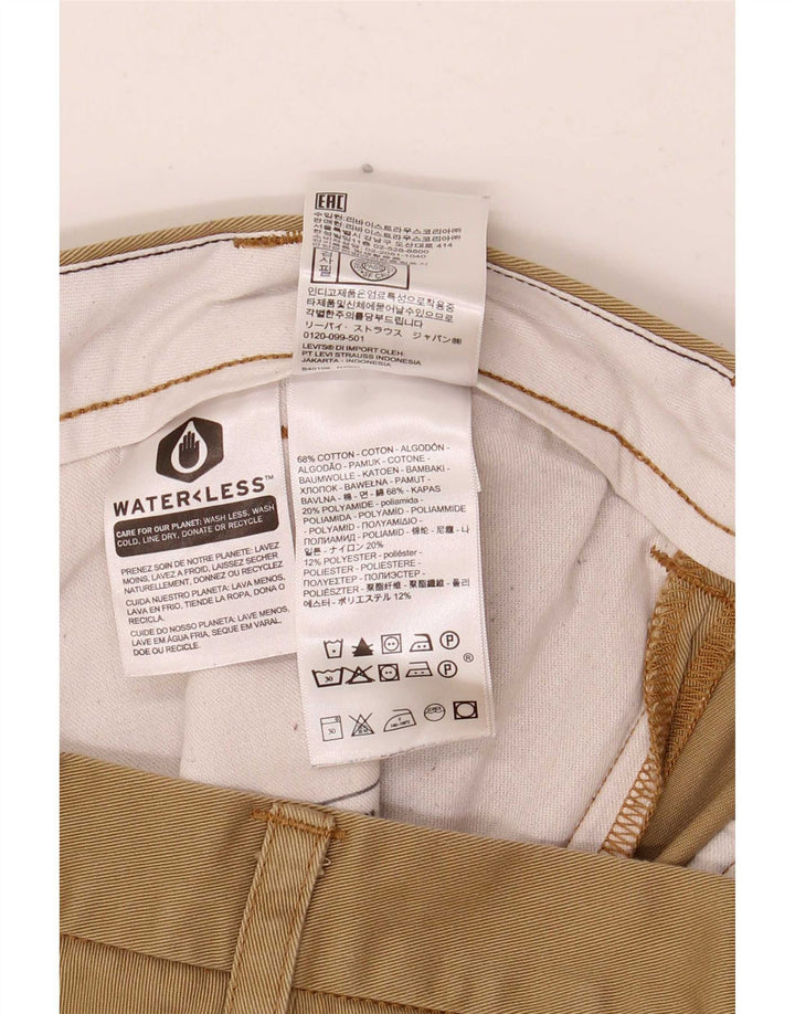 Levi's Straight Chino Bukser til mænd W34 L29 Beige Bomuld