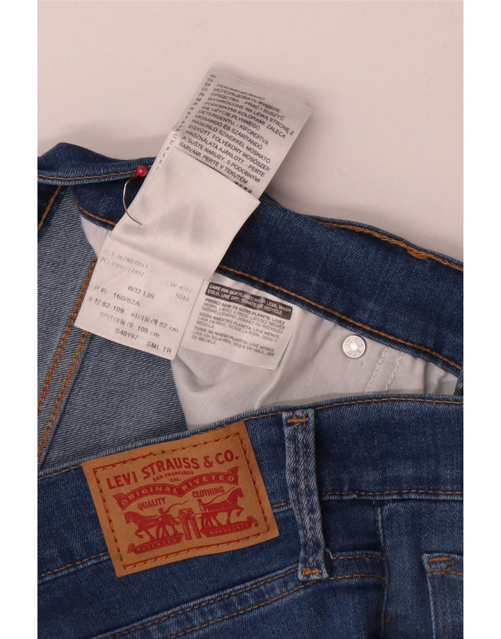 Levi's Slim Jeans til kvinder W32 L30 blå bomuld