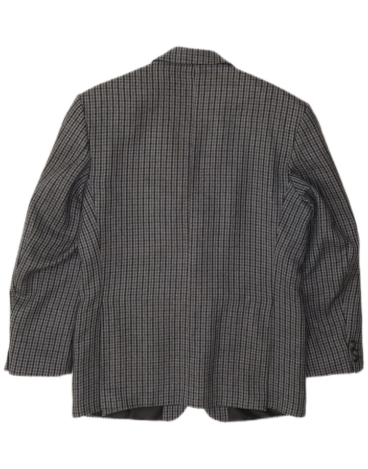Kilmaine Herre 2-knaps blazerjakke UK 38 Medium Grey Houndstooth Wool