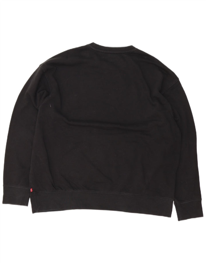 Levi's Herre Relaxed Graphic Sweatshirt Jumper XL Sort Bomuld