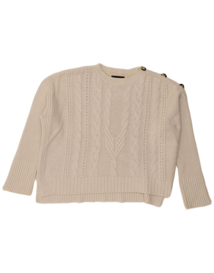 Marks & Spencer dame sweater med rund hals i overstørrelse UK 20 2XL Beige