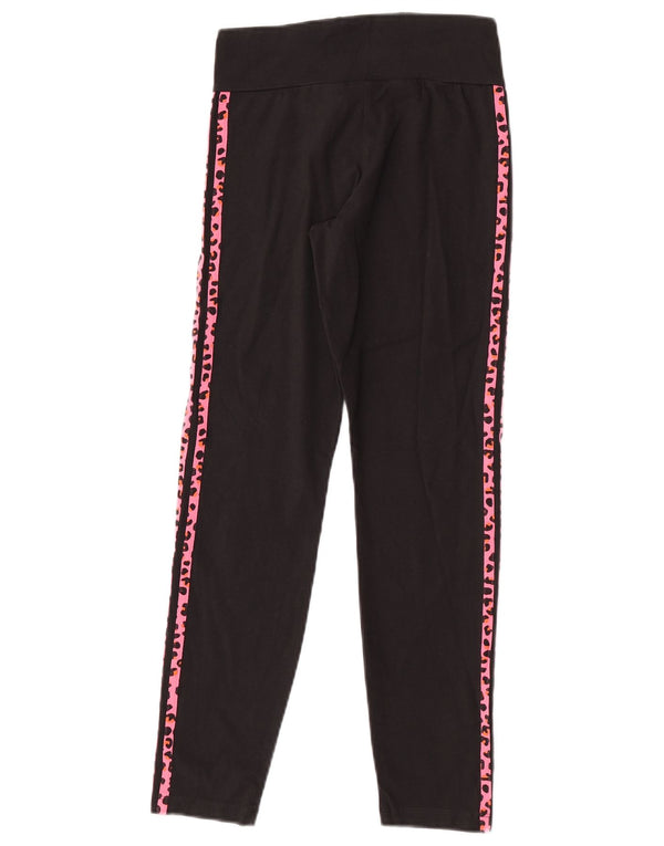 Adidas Girls Leggings 12-13 år Sort dyreprint bomuld