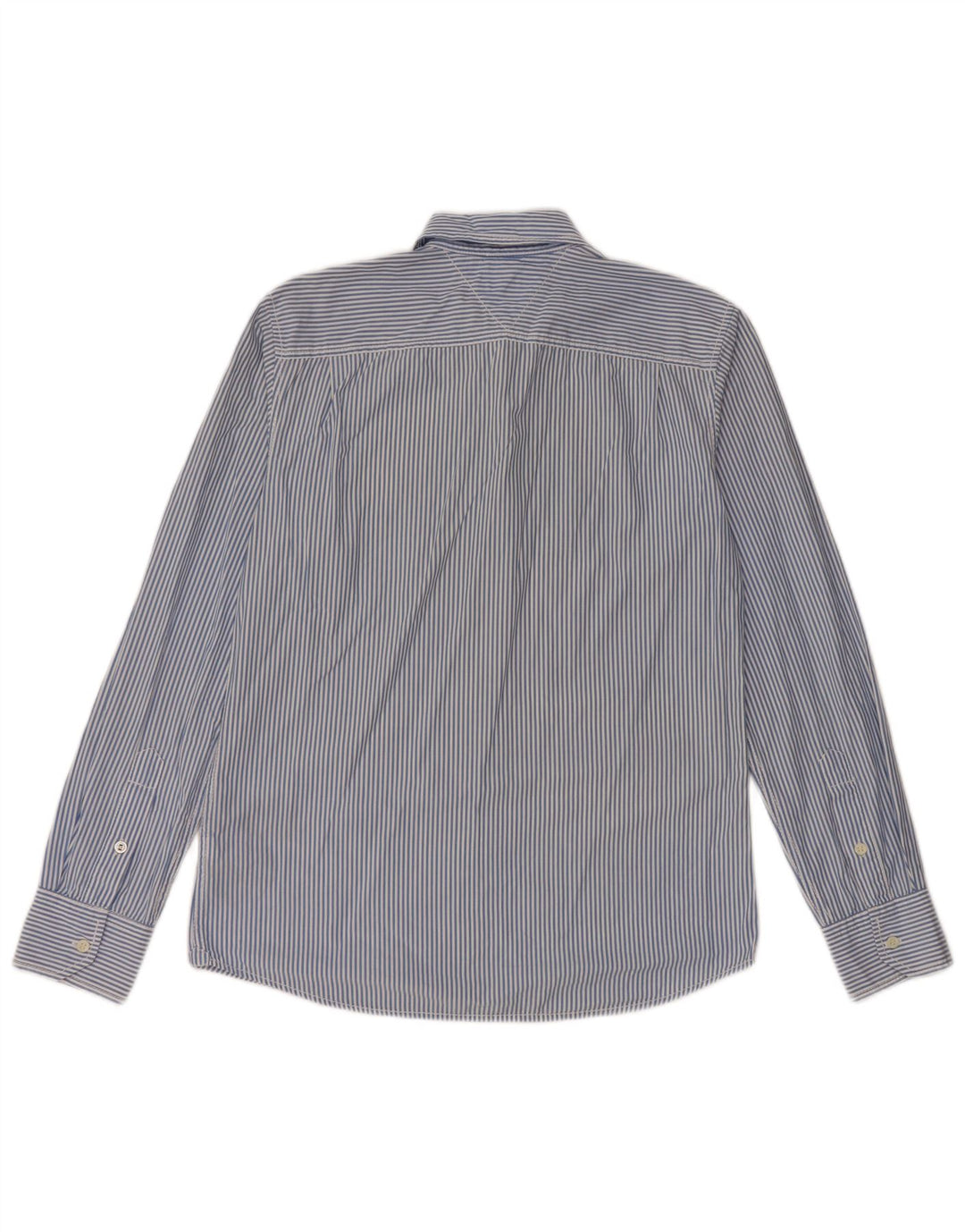 TOMMY HILFIGER Herre Slim Fit skjorte Medium blå stribet bomuld