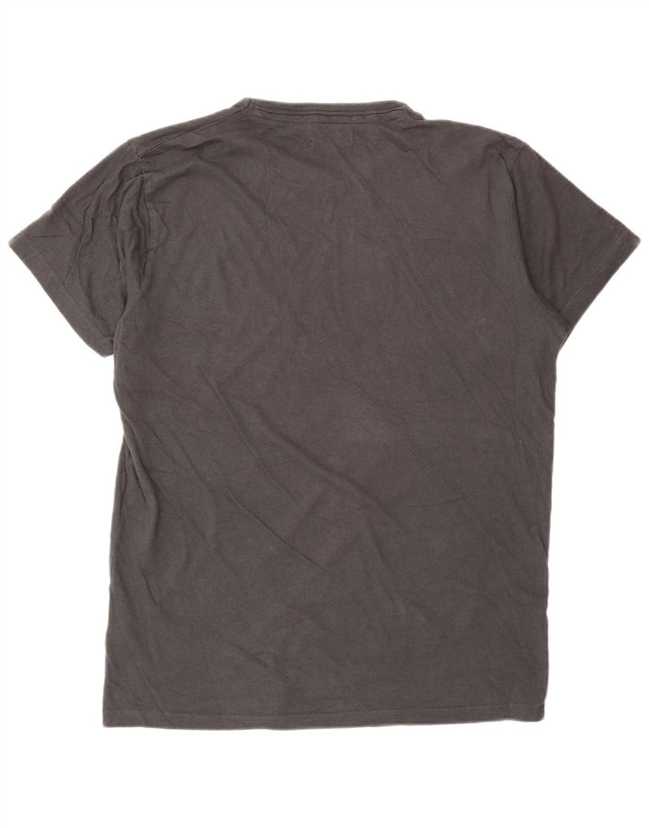 Jack & Jones Herre grafisk T-shirt Top mellemgrå bomuld