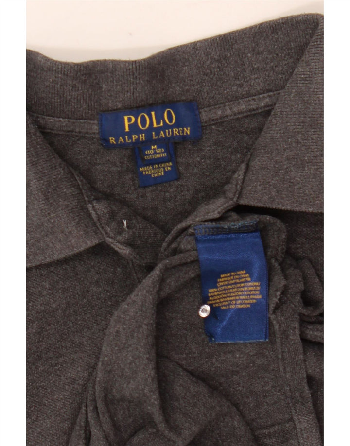 Polo Ralph Lauren drenge langærmet polo skjorte 10-11 år mellemgrå