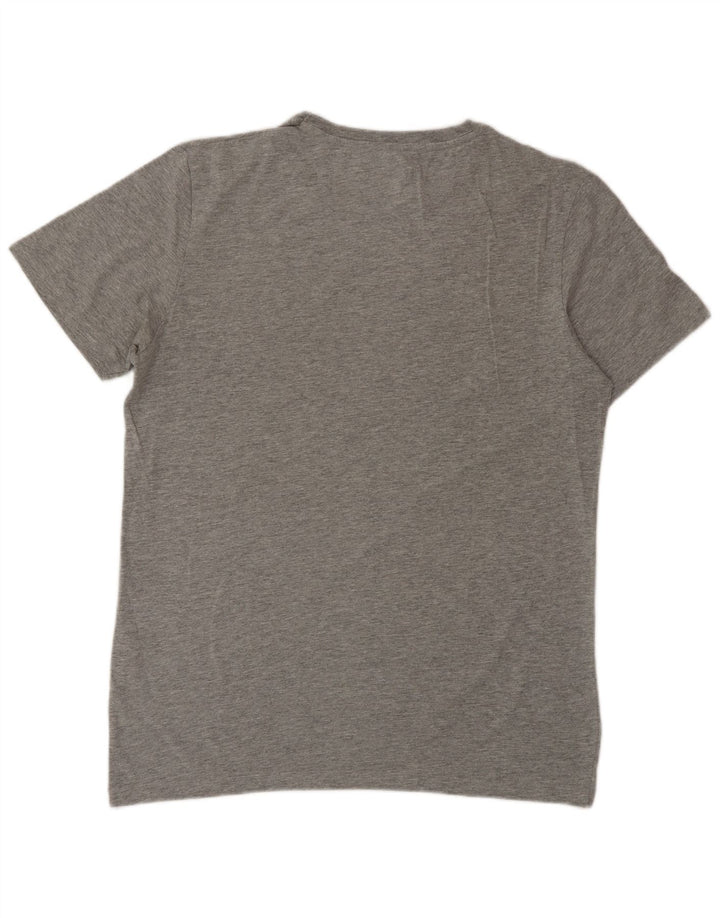 Jack & Jones Herre Grafisk T-Shirt Top Stor Grå Bomuld