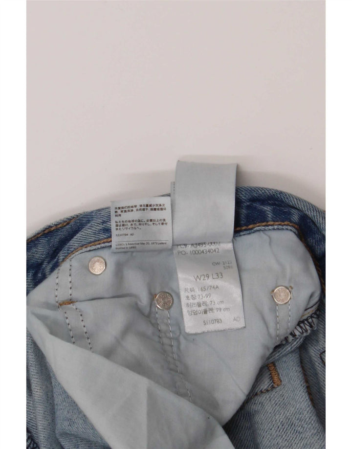 Levi's Dame Distressed Bootcut Jeans W29 L33 Blå Bomuld