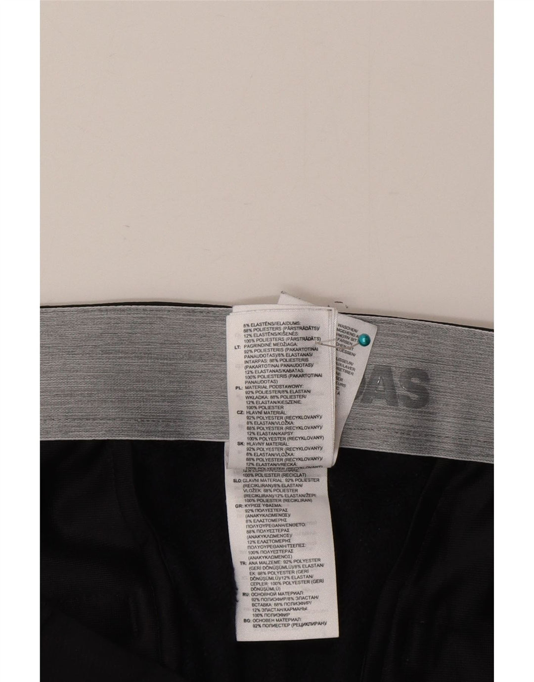 Adidas Herre Slim Chino Bukser W34 L32 Sort Polyester