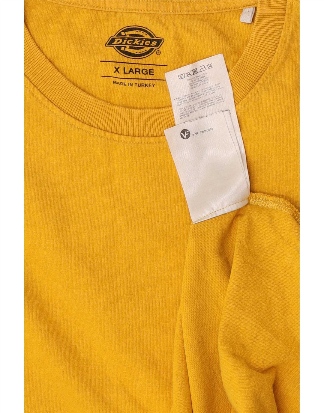 Dickies Herre Grafisk T-Shirt Top XL Gul Bomuld