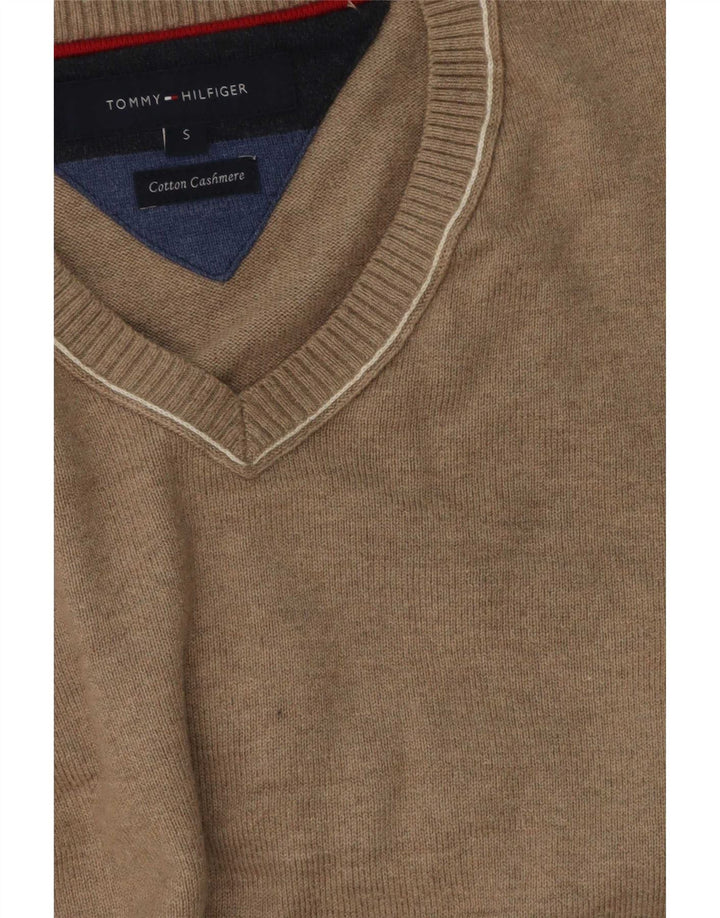 Tommy Hilfiger Herre V-hals sweater lille grå bomuld
