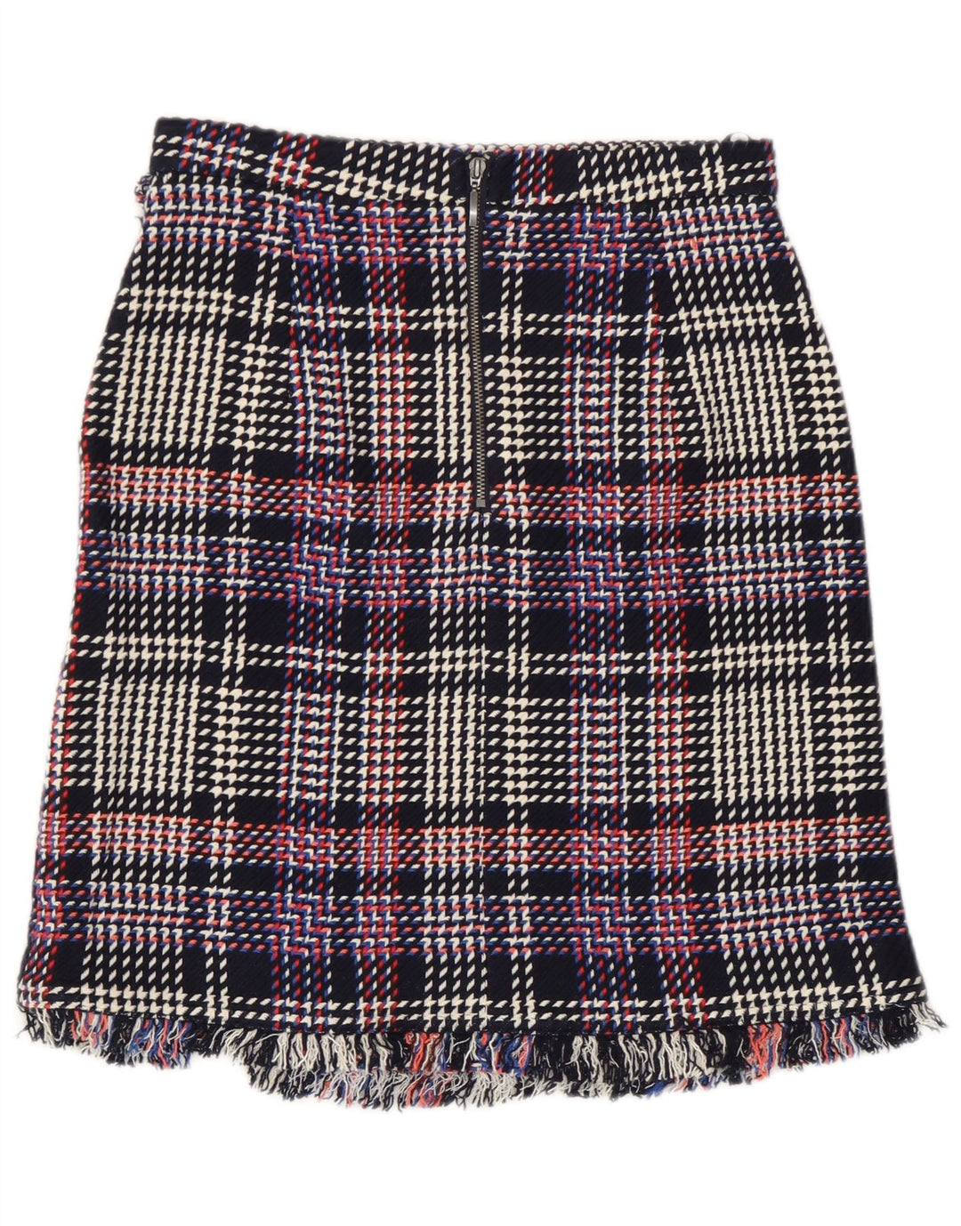 Marks & Spencer lige nederdel til kvinder UK 8 Small W28 Flerfarvet ternet