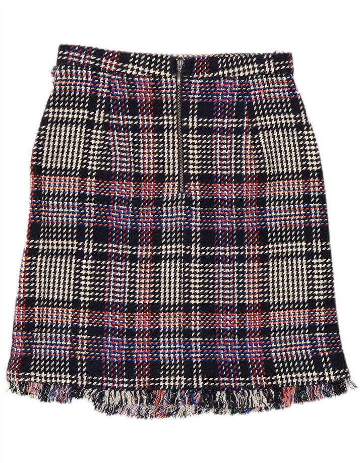 Marks & Spencer lige nederdel til kvinder UK 8 Small W28 Flerfarvet ternet