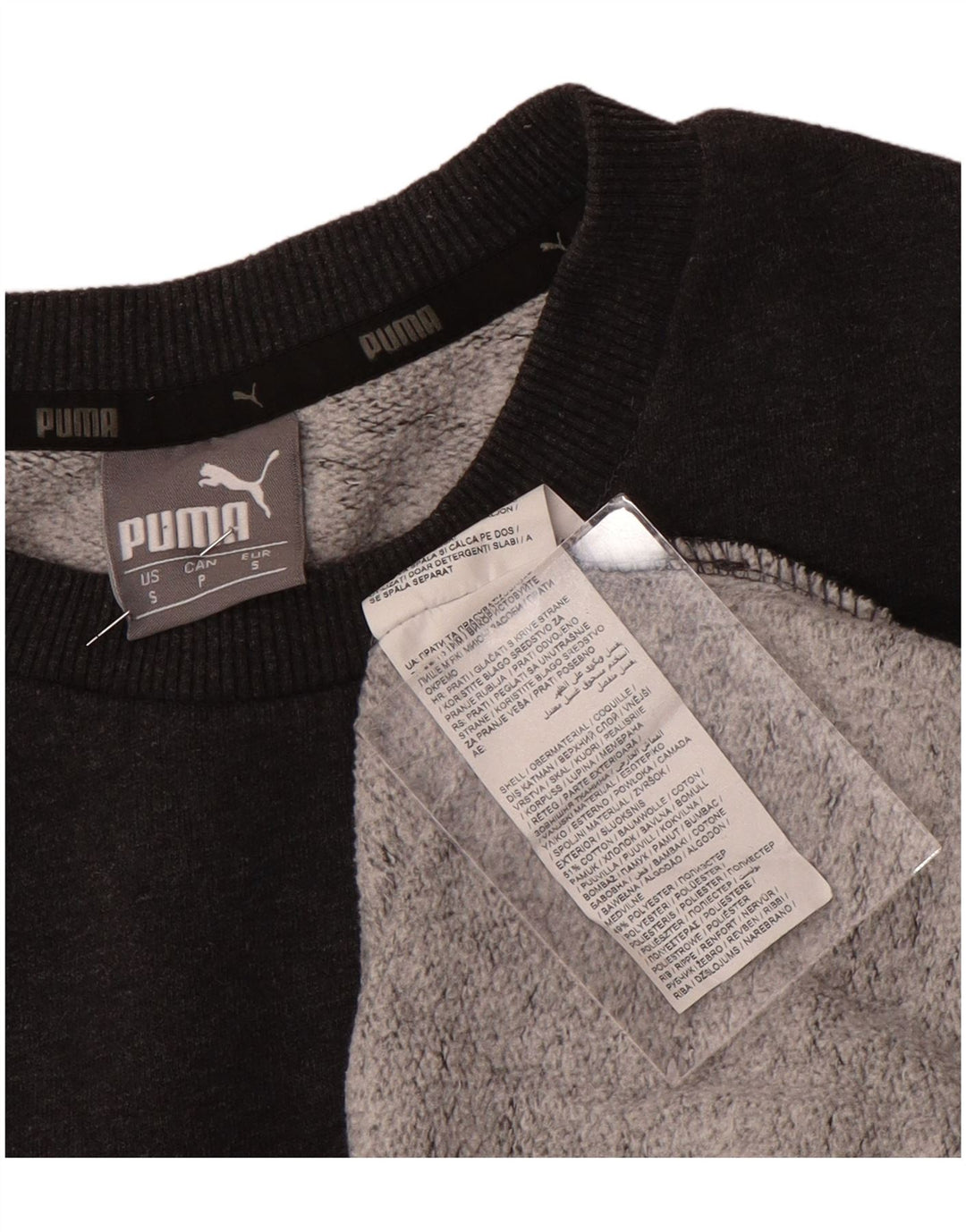 Puma Herre Sweatshirt Jumper Lille Grå Bomuld