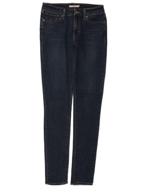 Levi's Dame 711 Skinny Jeans W27 L32 Marineblå Bomuld