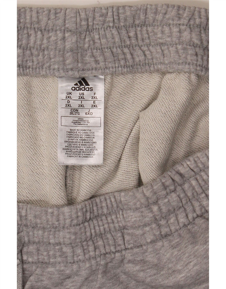 Adidas Herre Sportshorts 2XL Grå Bomuld