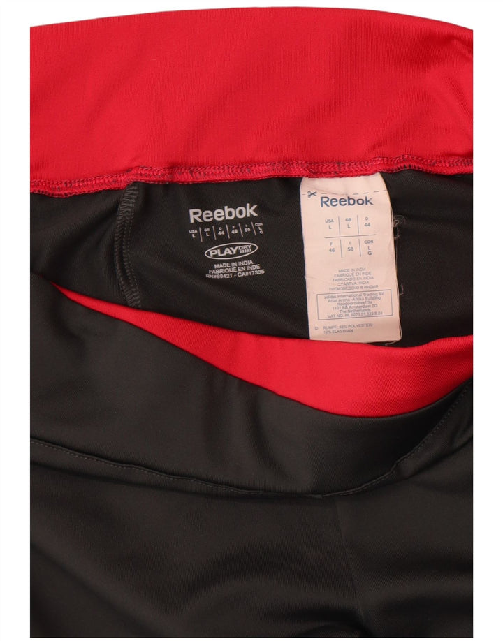 Reebok Træningsdragtsbukser til kvinder UK 14 Large Grå Polyester