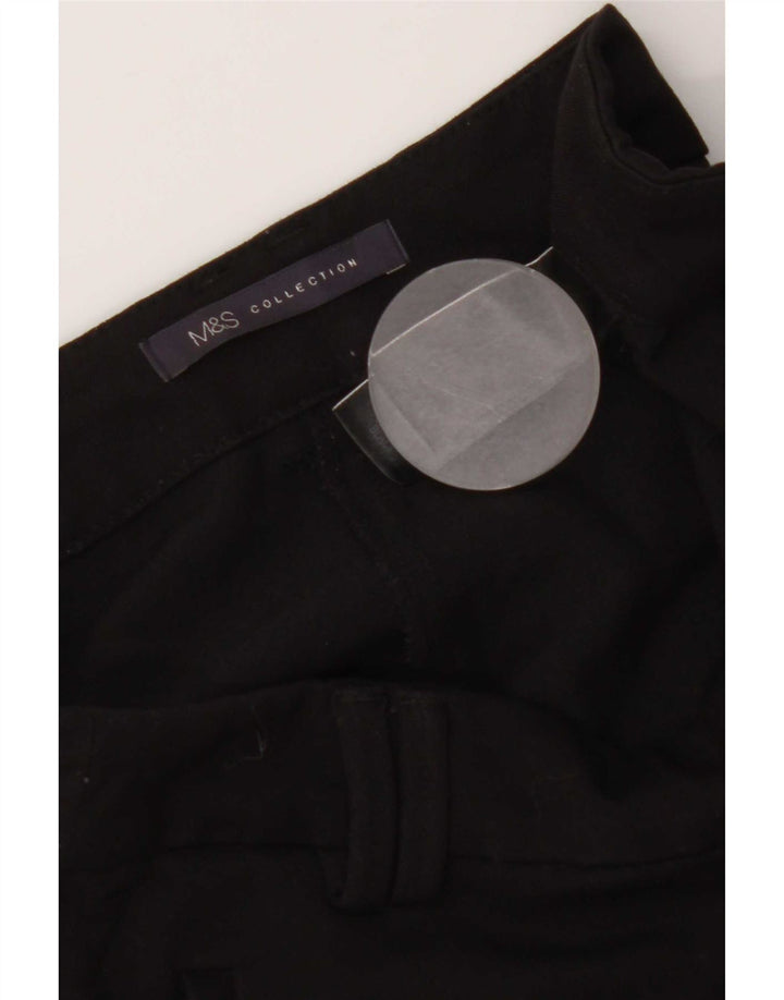 Marks & Spencer Slim Casual Bukser til kvinder W34 L31 Sort Polyester