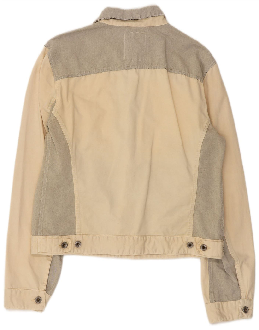 GAS Dame denimjakke UK 18 XL Off White Colourblock