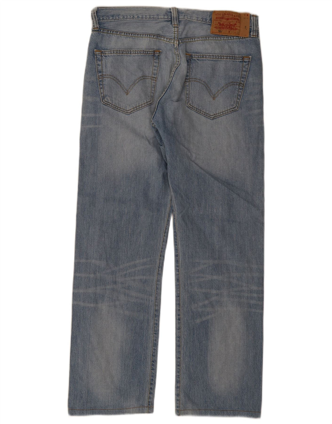 Levi's Herre 501 Straight Jeans W34 L30 Blå