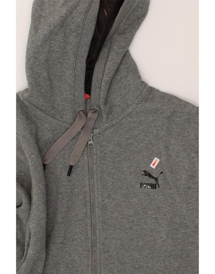 PUMA Mens Zip Hoodie Sweater Large Grey Cotton Vintage Puma and Second-Hand Puma from Messina Hembry 