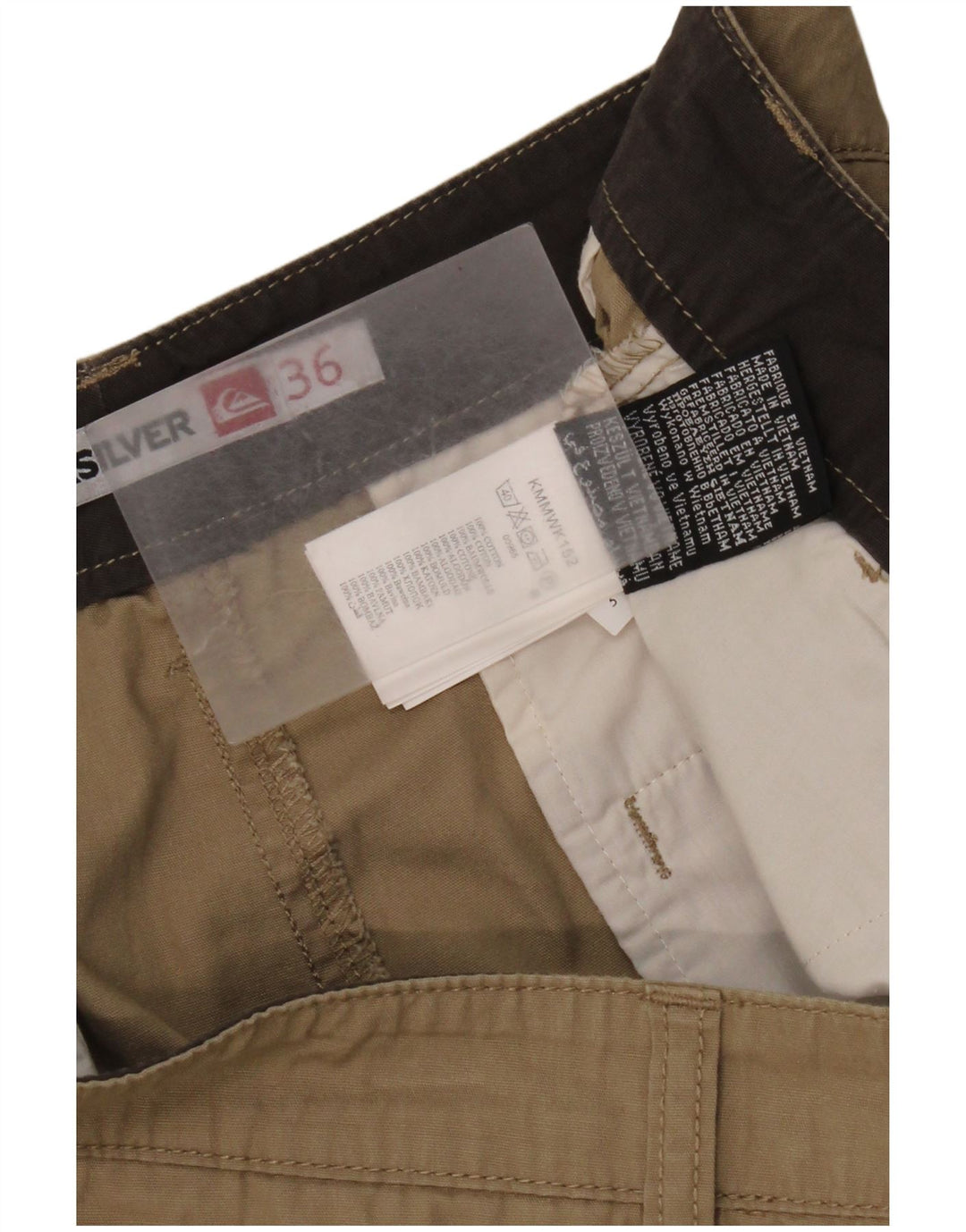 Quiksilver Chino Shorts til mænd W36 Large Beige Bomuld