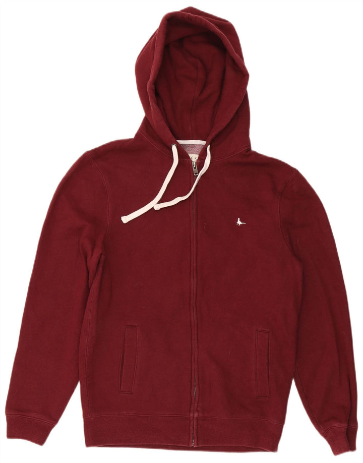 JACK WILLS Hættetrøje med lynlås til mænd Medium rødbrun bomuld