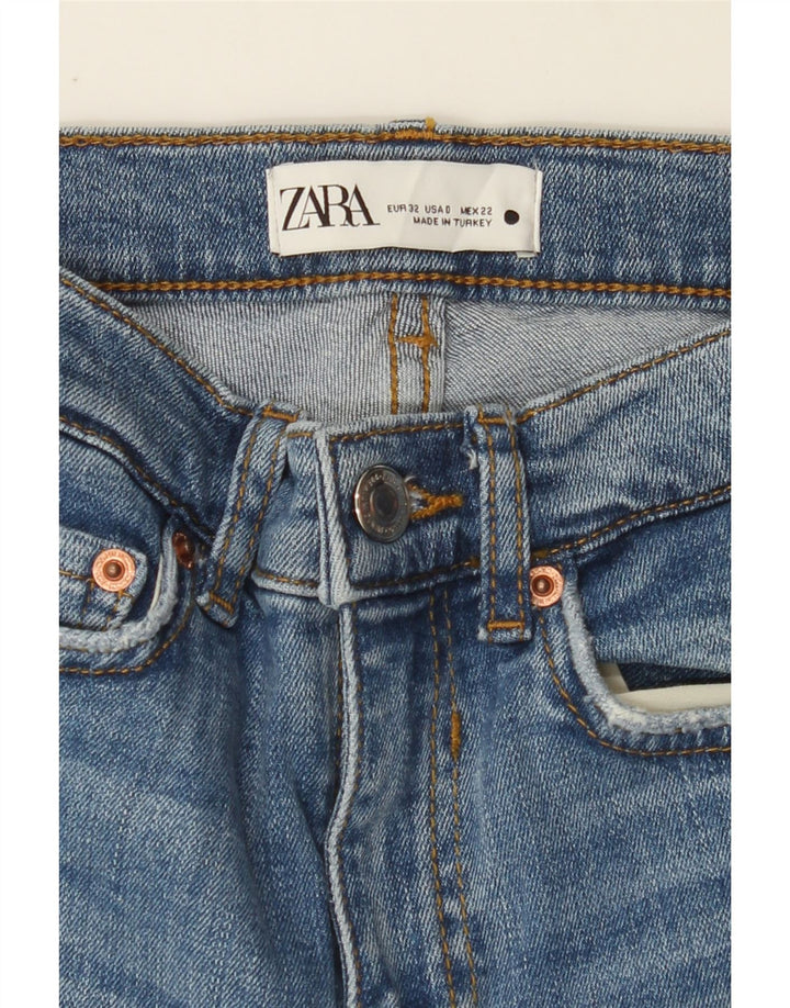 ZARA Womens Straight Jeans EU 32 2XS W22 L25 Blue Vintage Zara and Second-Hand Zara from Messina Hembry 