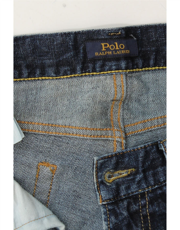 POLO RALPH LAUREN Herre Slim Jeans W34 L32 Blå Bomuld