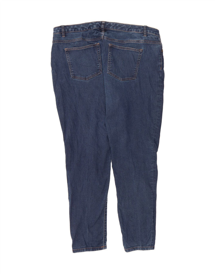 CHAPS Womens Slim Jeans US 18 2XL W36 L28 Navy Blue Cotton Vintage Chaps and Second-Hand Chaps from Messina Hembry 