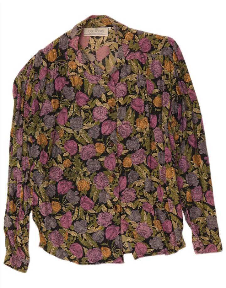 Kollektion Dameskjortebluse UK 18 XL Flerfarvet blomster