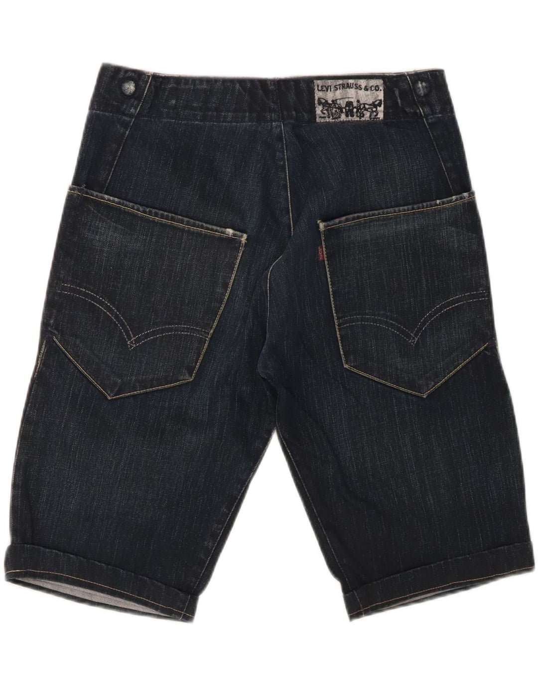 LEVI'S Mens Denim Shorts W32 Medium  Navy Blue Vintage Levi's and Second-Hand Levi's from Messina Hembry 