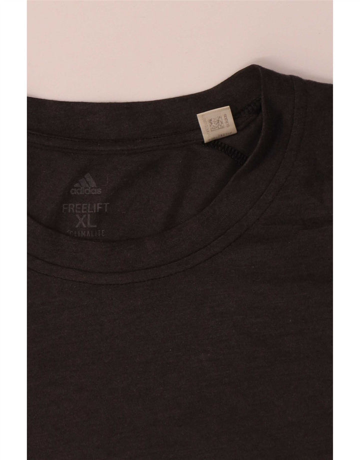 Adidas Herre Climalite T-Shirt Top XL Grå Polyester