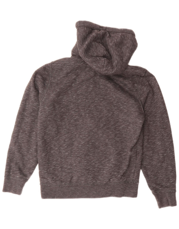 Hollister Herre grafisk hættetrøje med lynlås XS Grå Flecked Bomuld