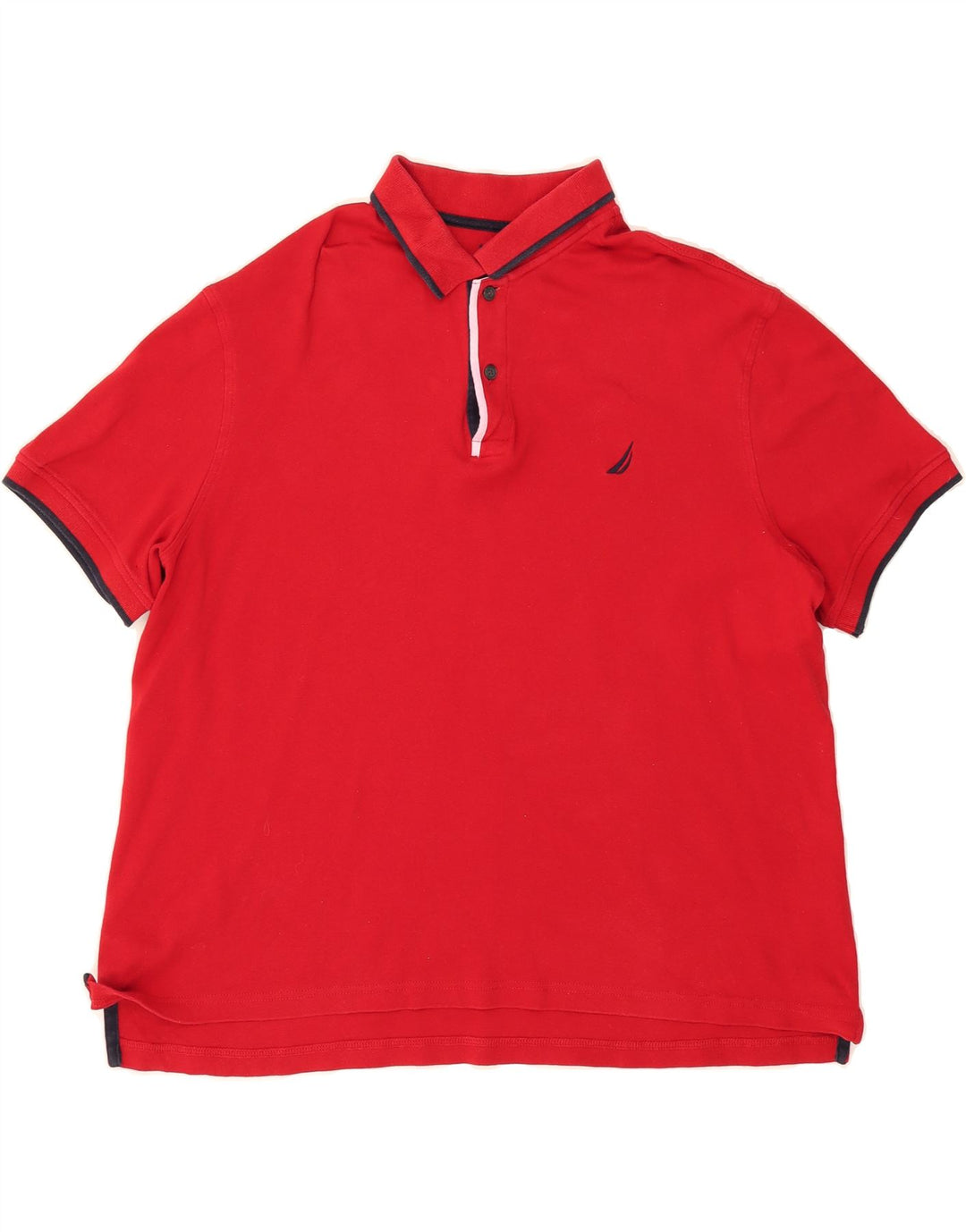 NAUTICA Mens Polo Shirt Large Red Cotton Vintage Nautica and Second-Hand Nautica from Messina Hembry 