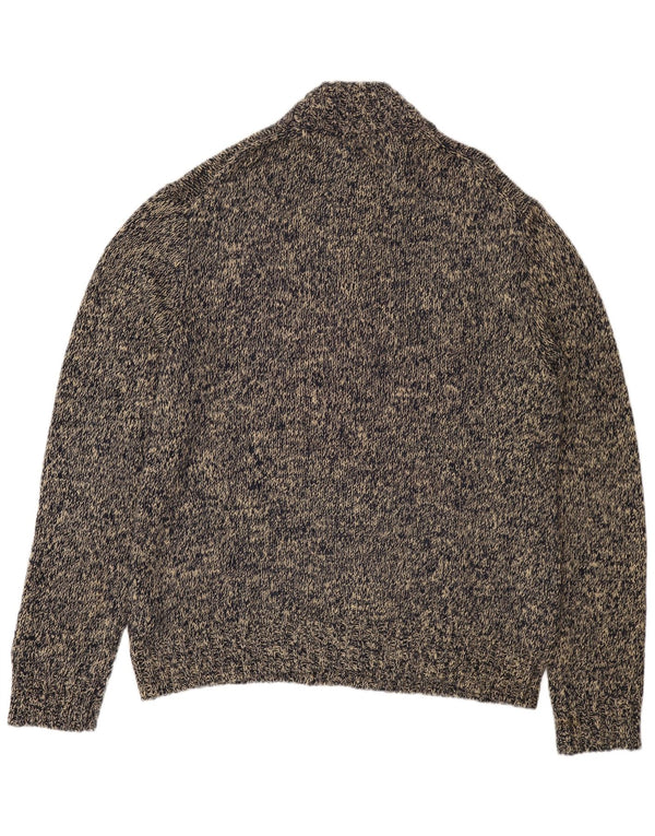 POLO RALPH LAUREN Herre trøje med knaphals 2XL Grå Flecked Bomuld