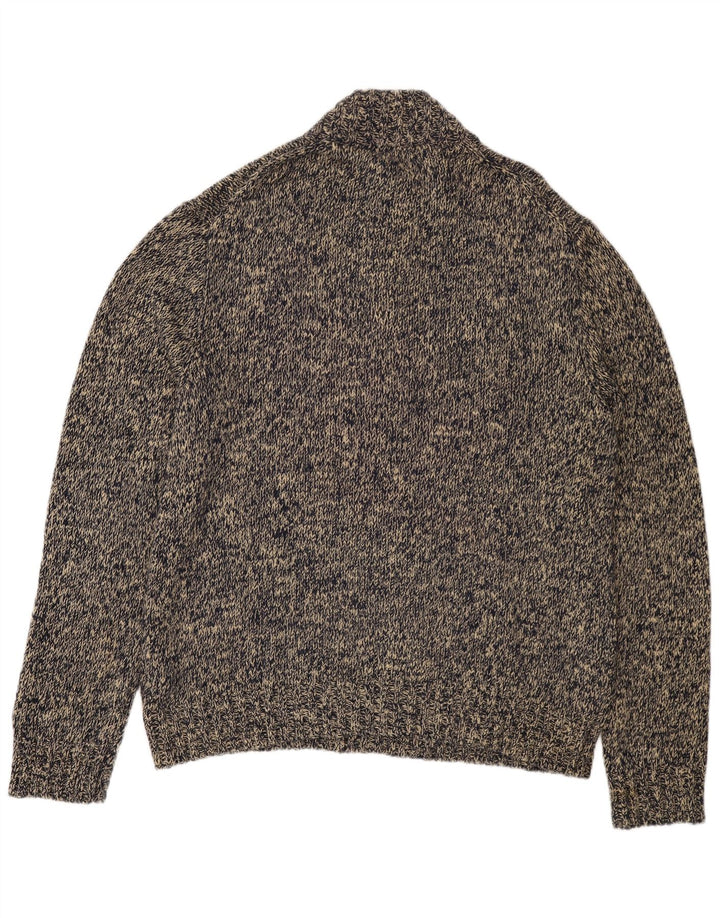 POLO RALPH LAUREN Herre trøje med knaphals 2XL Grå Flecked Bomuld