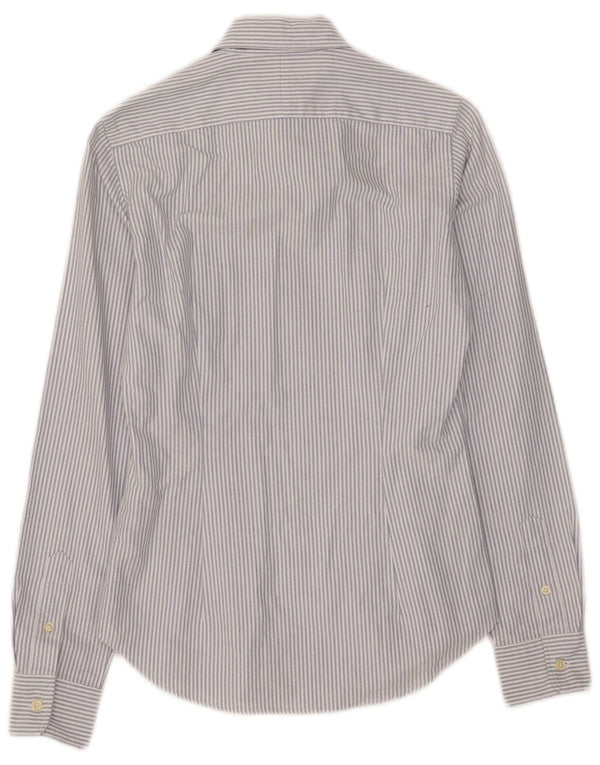 Ralph Lauren Dame Slim Fit skjorte US 4 Small Blue Pinstripe Cotton