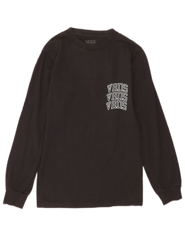 Vans Herre Classic Fit Grafisk Top Langærmet XS Sort Bomuld