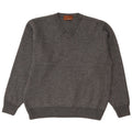 Marks & Spencer Dame V-hals sweater UK 16 Large Grey Flecked