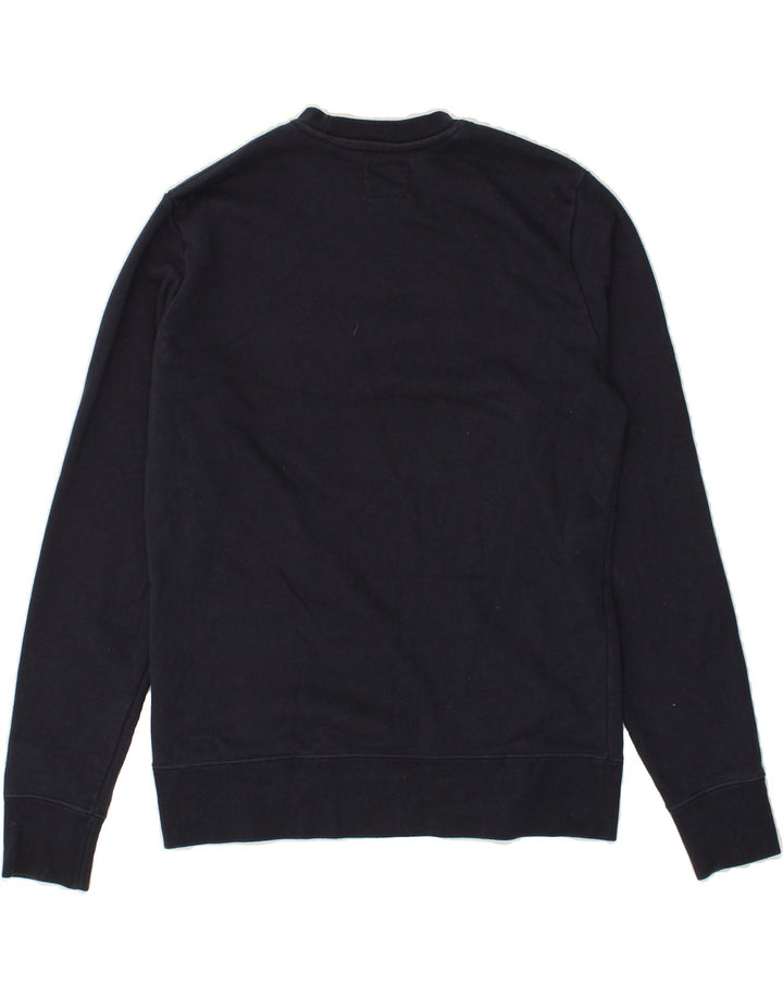 CHAMPION Mens Graphic Sweatshirt Jumper Small Navy Blue Cotton Vintage Champion and Second-Hand Champion from Messina Hembry 