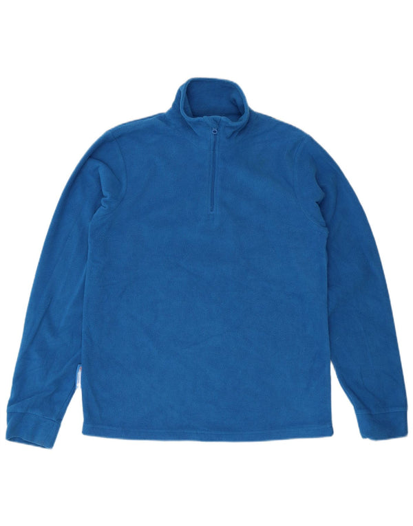 Mountain Warehouse Boys Zip Neck Fleece Jumper 12-13 år Blue Sports