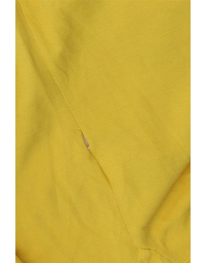 Benetton herre poloshirt XL gul bomuld
