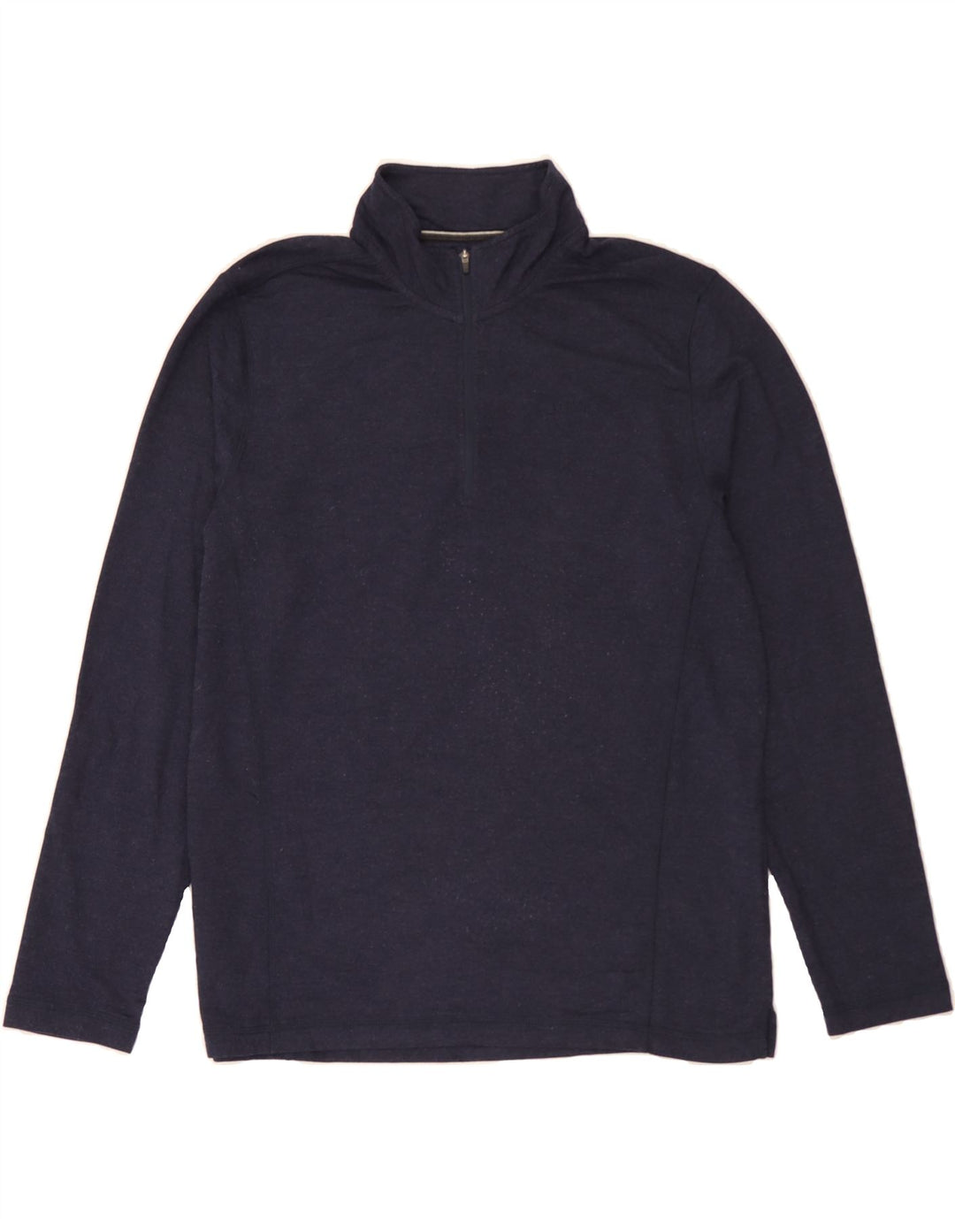 ORVIS Mens Zip Neck Sweatshirt Jumper Large Navy Blue Rayon Vintage Orvis and Second-Hand Orvis from Messina Hembry 