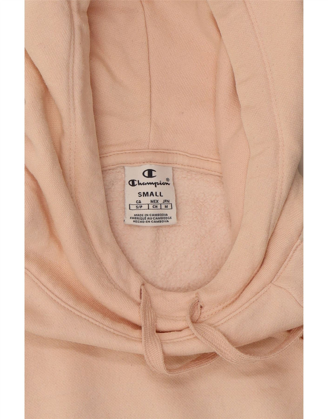 CHAMPION Womens Hoodie Jumper UK 10 Small Pink