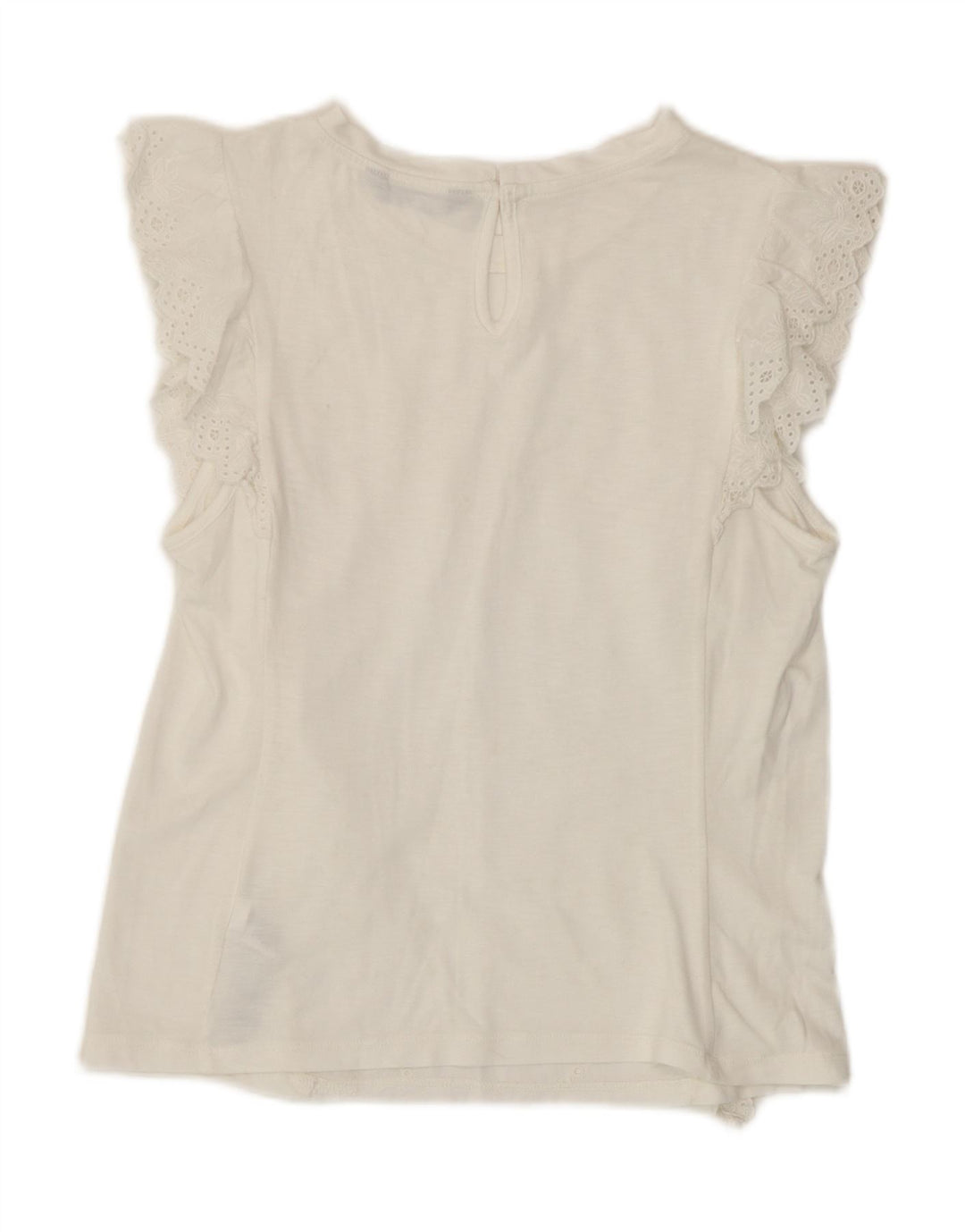Marks & Spencer Damebluse Top UK 8 Small White Modal