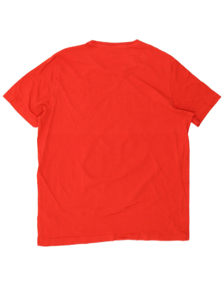 Puma Herre Grafisk T-Shirt Top XL Rød Bomuld