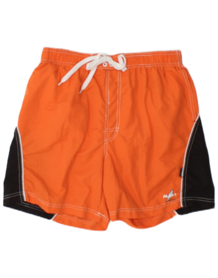Maui and Sons Badeshorts til mænd store orange Colourblock Polyester