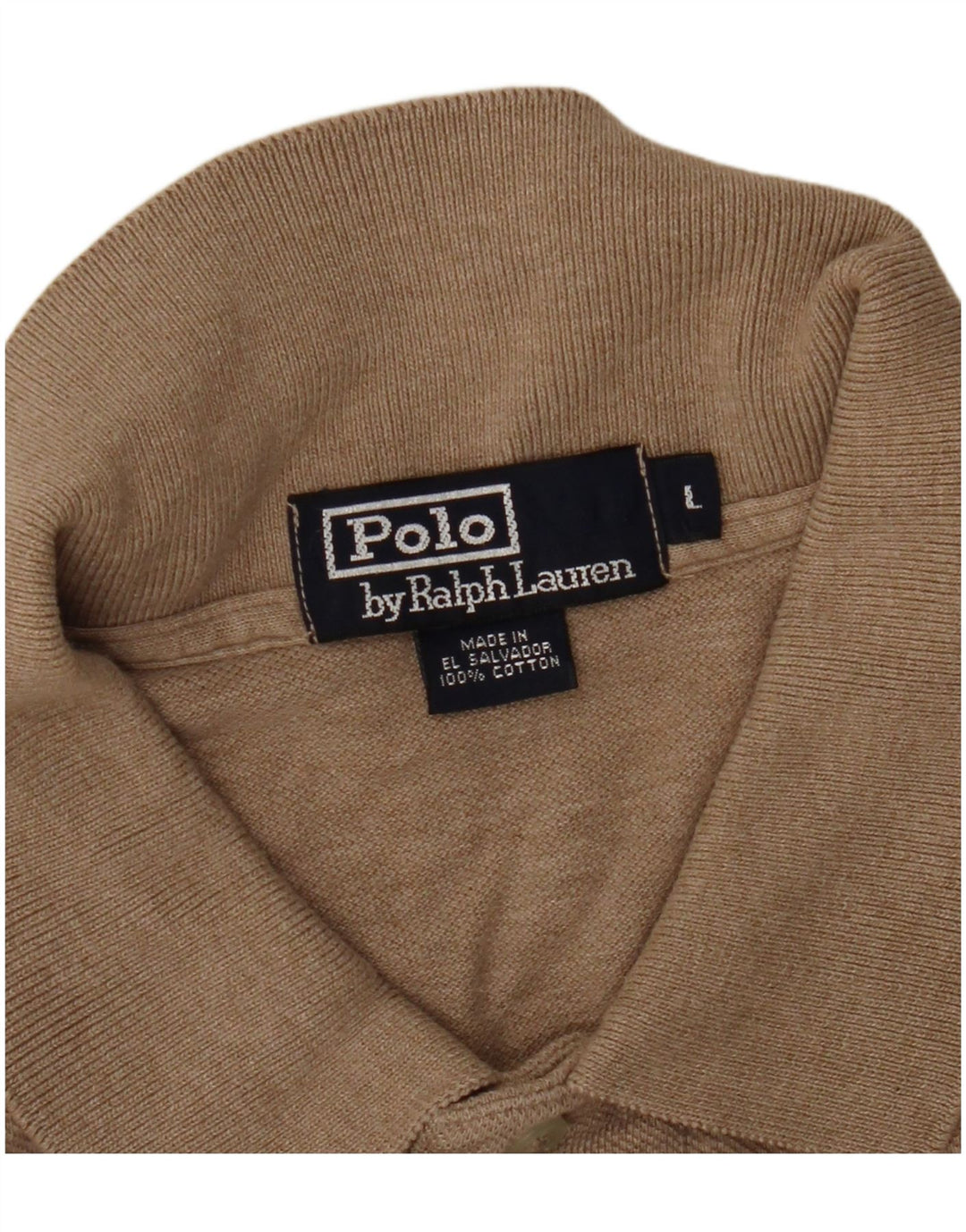 Polo Ralph Lauren Herre poloskjorte Stor beige bomuld